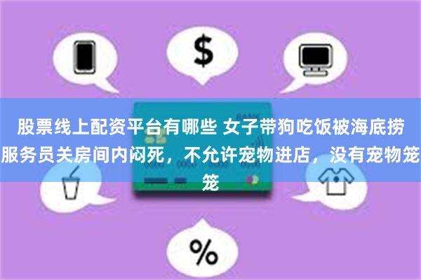 股票线上配资平台有哪些 女子带狗吃饭被海底捞服务员关房间内闷死，不允许宠物进店，没有宠物笼