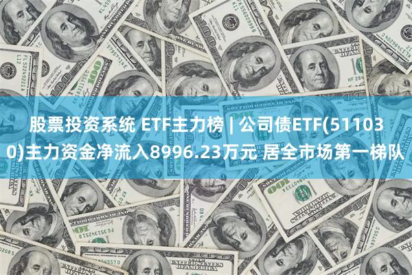 股票投资系统 ETF主力榜 | 公司债ETF(511030)主力资金净流入8996.23万元 居全市场第一梯队