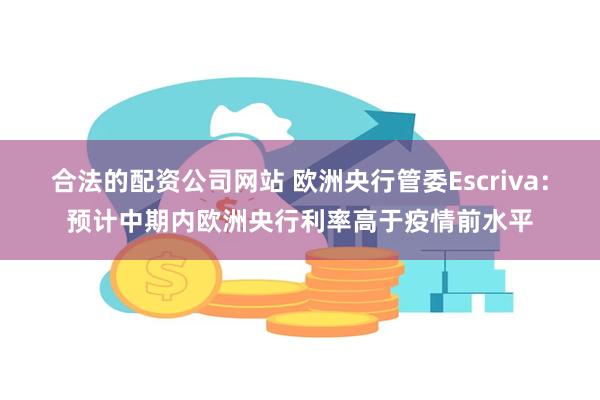 合法的配资公司网站 欧洲央行管委Escriva：预计中期内欧洲央行利率高于疫情前水平