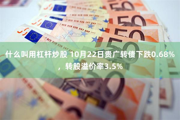 什么叫用杠杆炒股 10月22日贵广转债下跌0.68%，转股溢价率3.5%